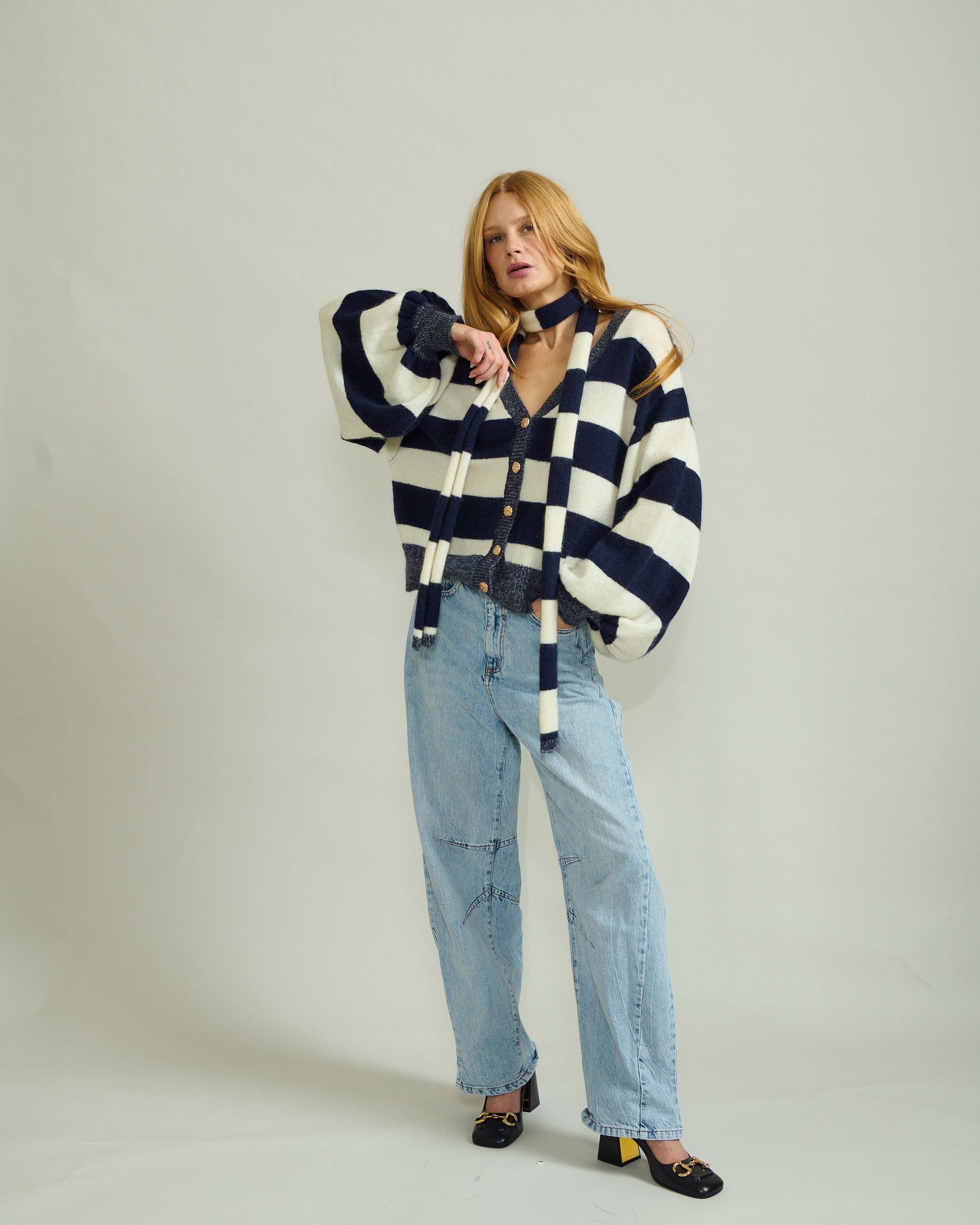 Cardigan Saphir | Blanche Bleu