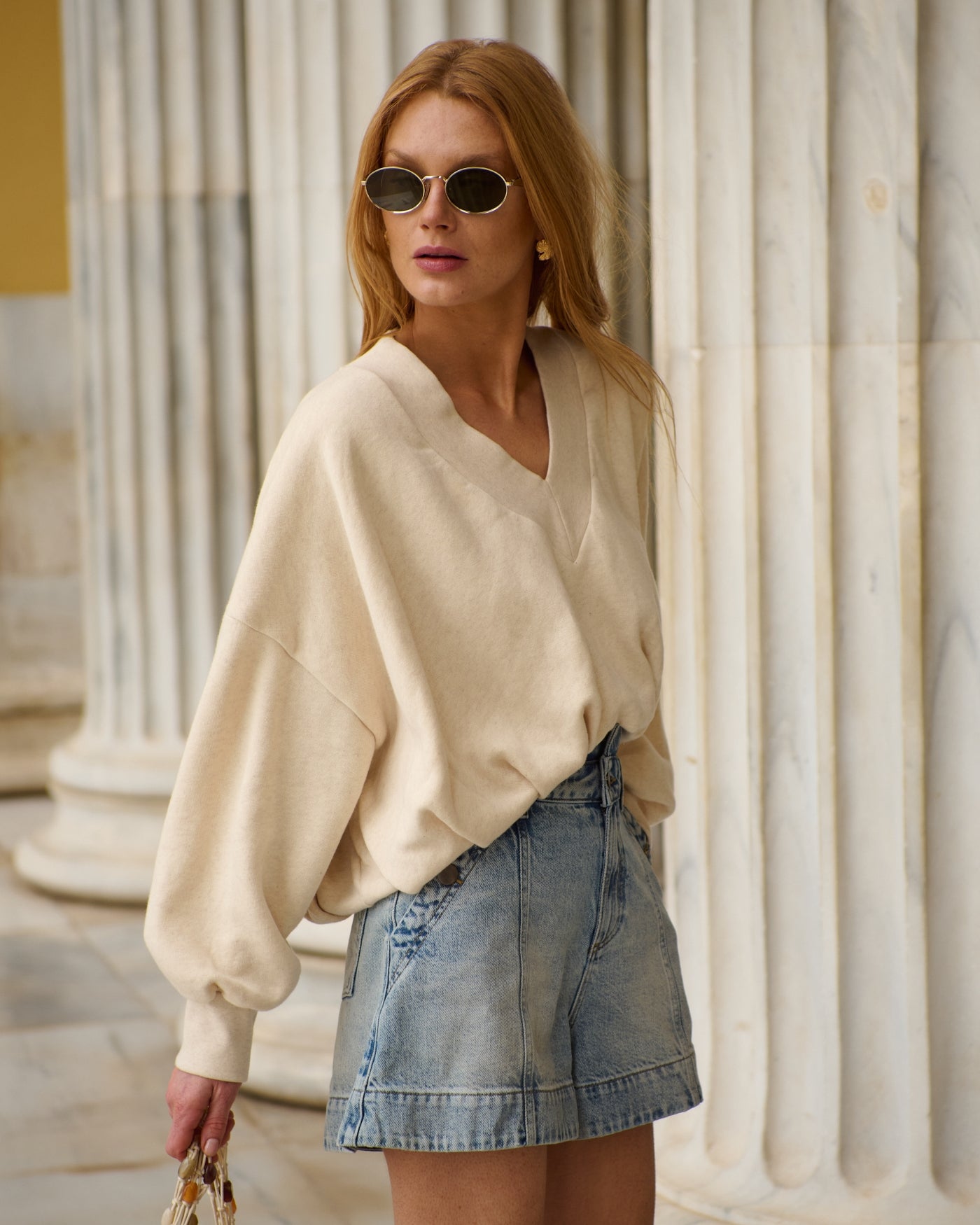 Short Voltaire | Pale Blue