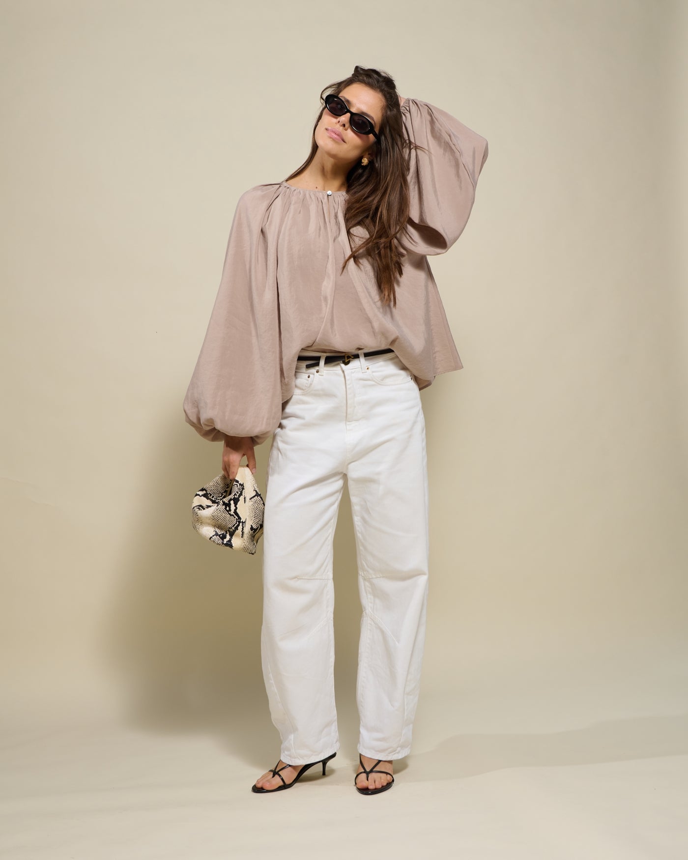 Blouse Botanique | Taupe