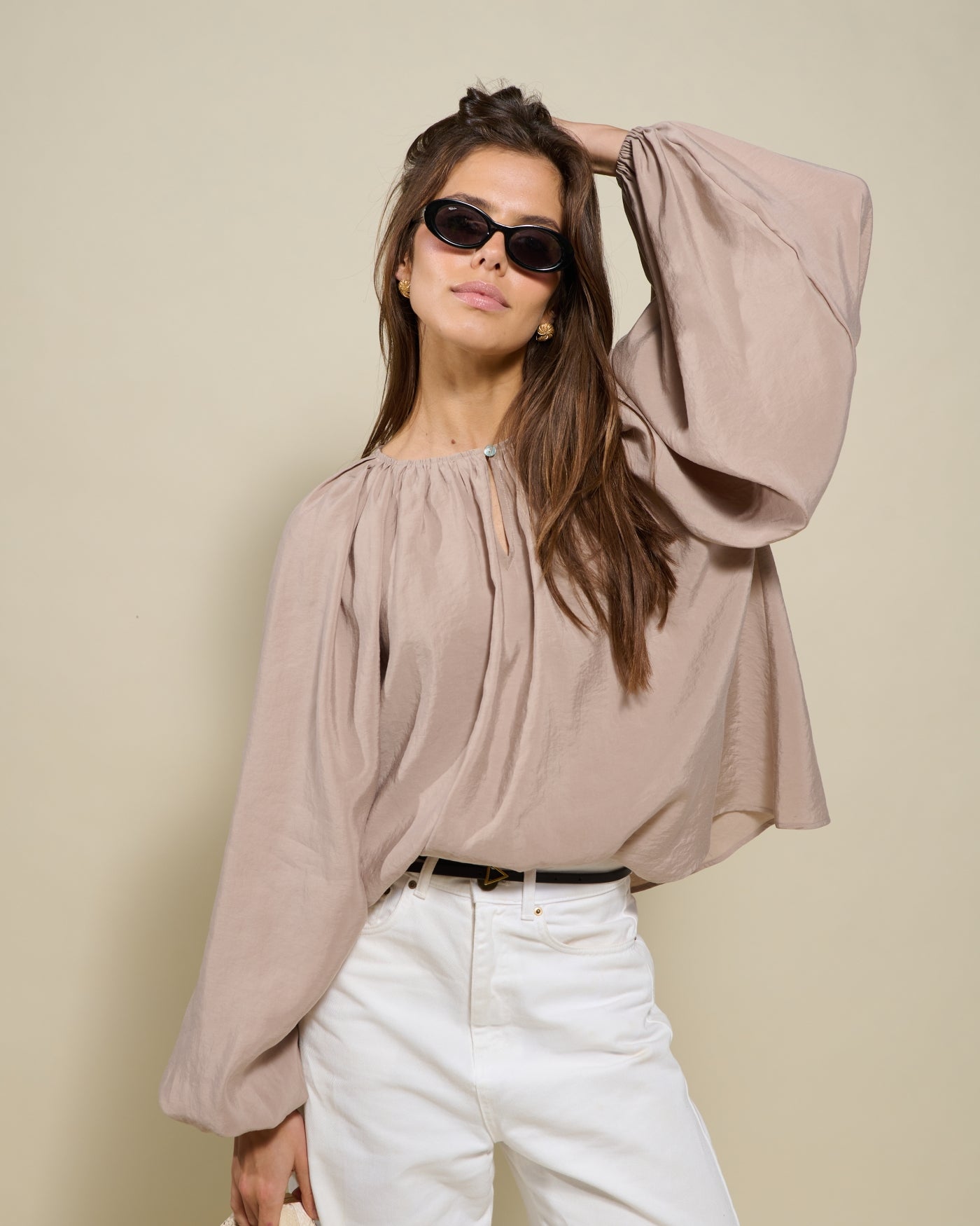 Blouse Botanique | Taupe