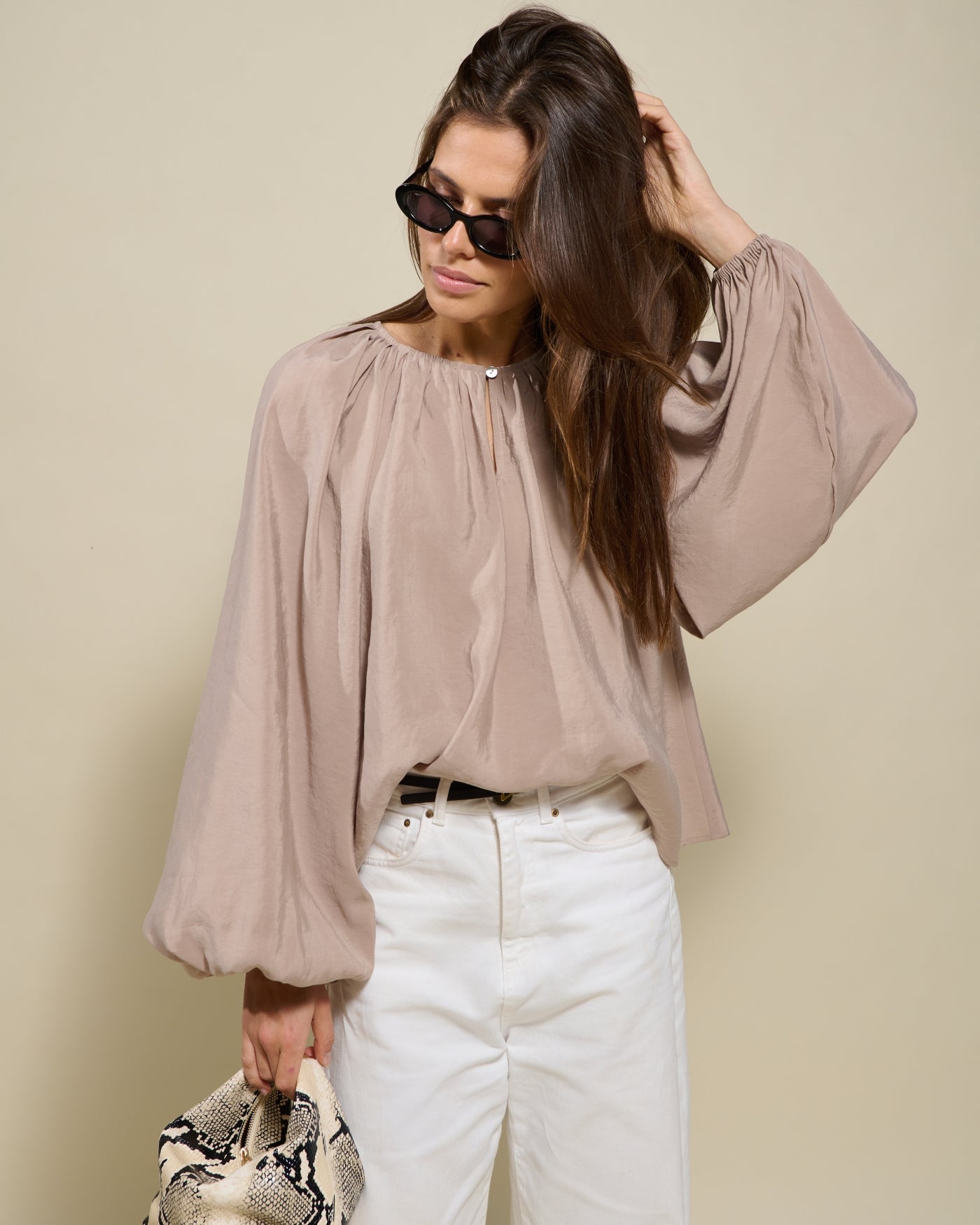 Blouse Botanique | Taupe