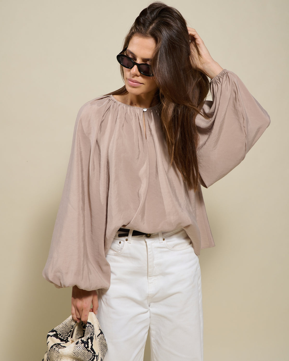 Blouse Botanique | Taupe