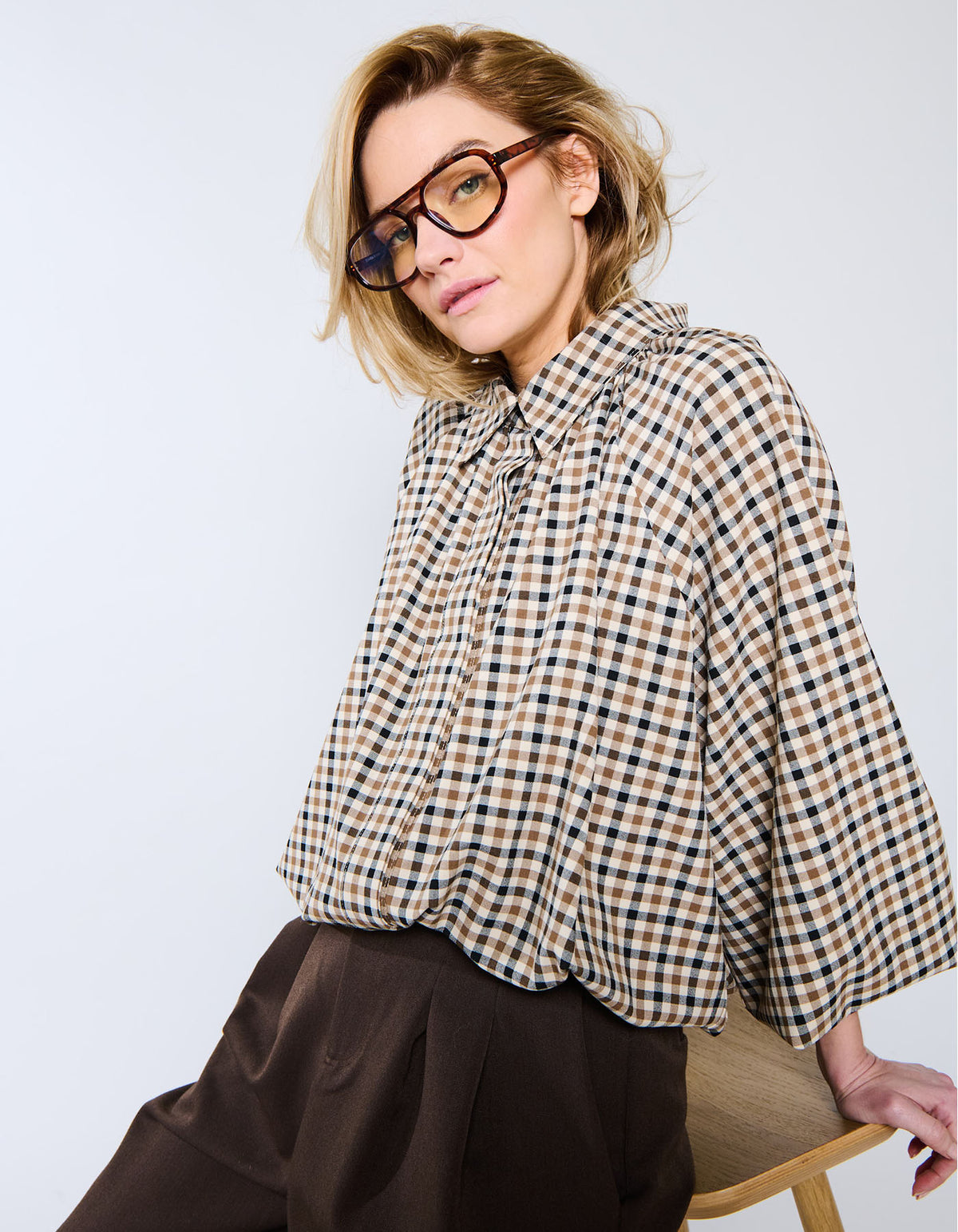 Blouse Somerset | Biscotti Check