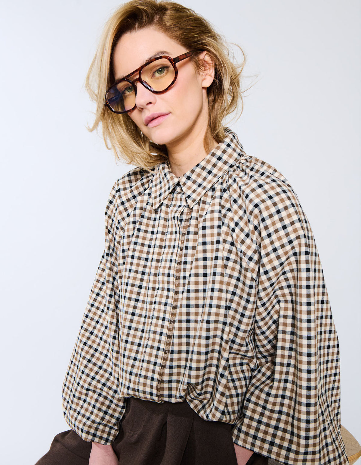 Blouse Somerset | Biscotti Check
