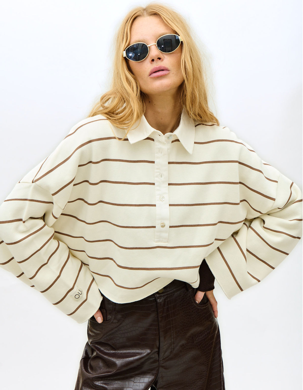Sweater Polo Retouche | Wheat Walnut
