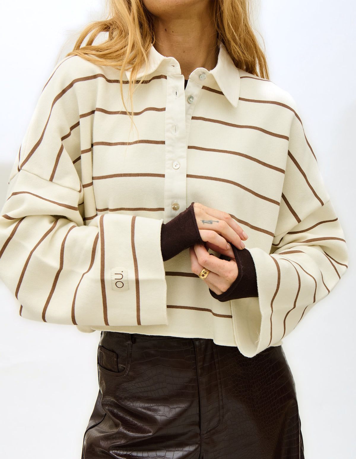 Sweater Polo Retouche | Wheat Walnut