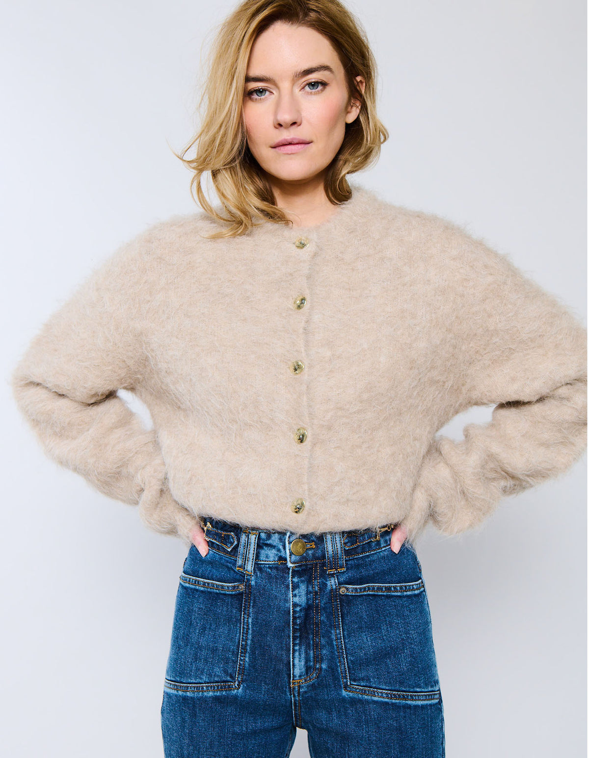 Cardigan Fjell | Oat