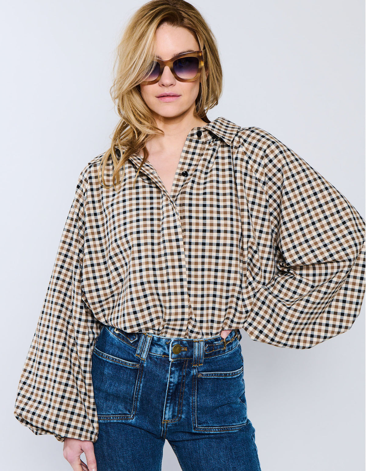 Blouse Somerset | Biscotti Check