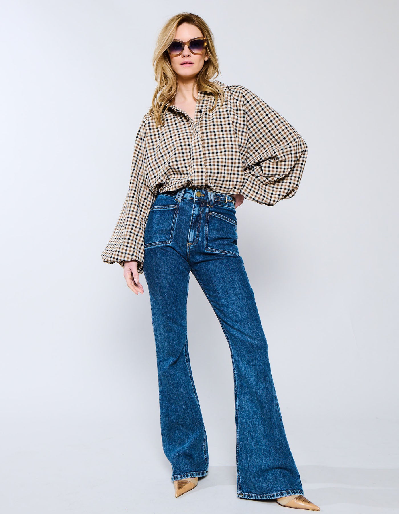 Blouse Somerset | Biscotti Check