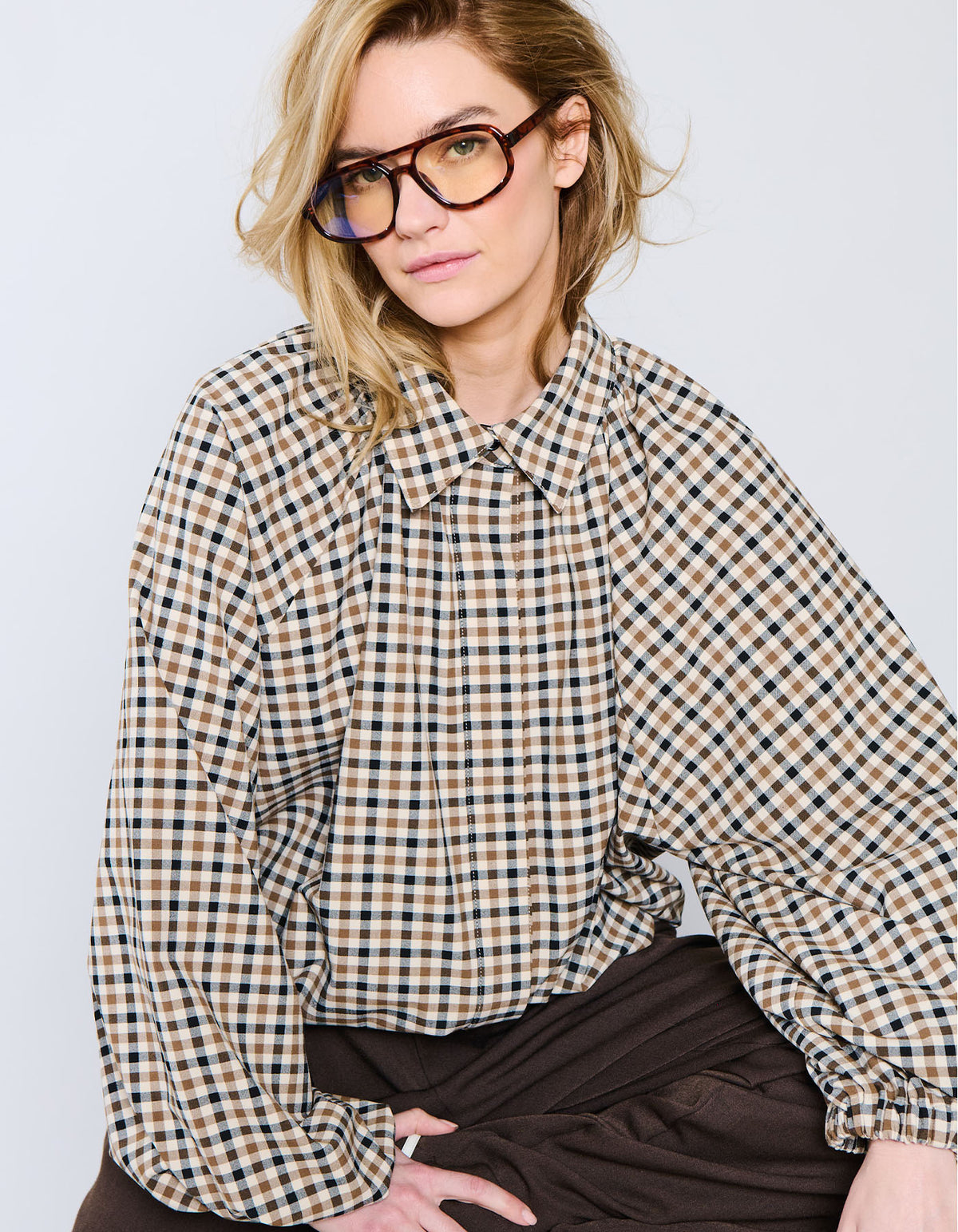 Blouse Somerset | Biscotti Check