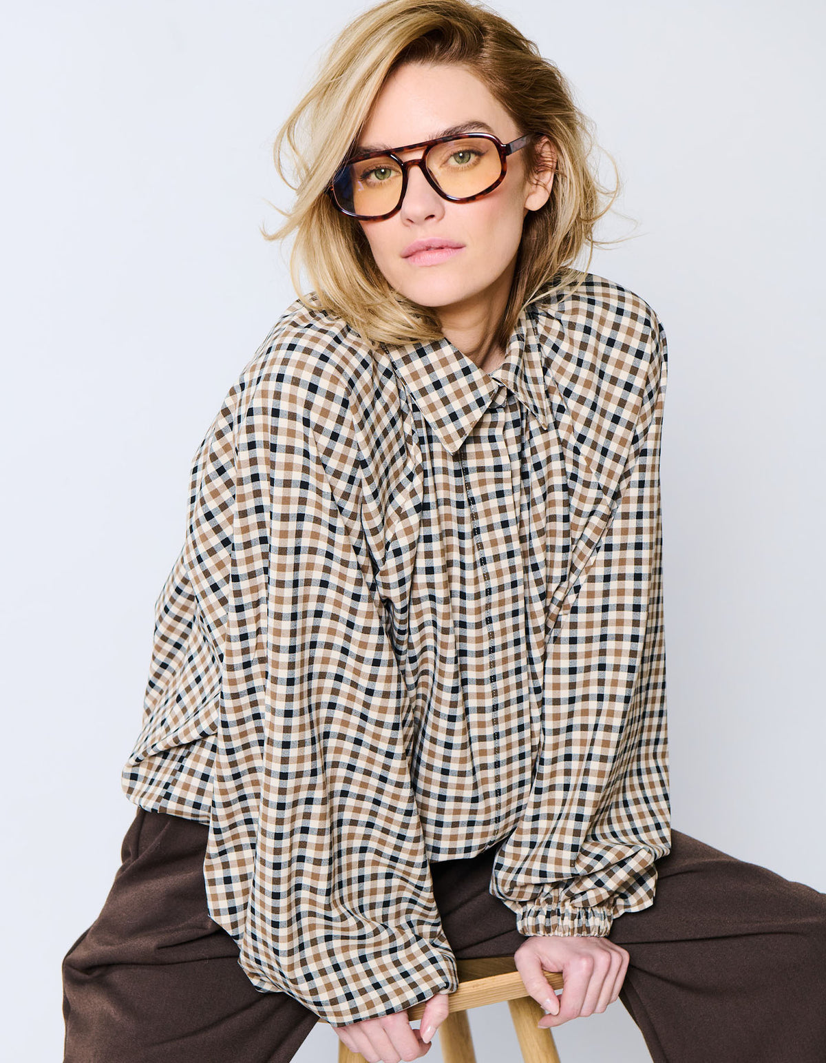Blouse Somerset | Biscotti Check
