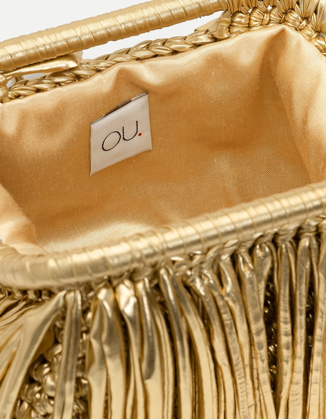 Clutch Small Fringe | Gold