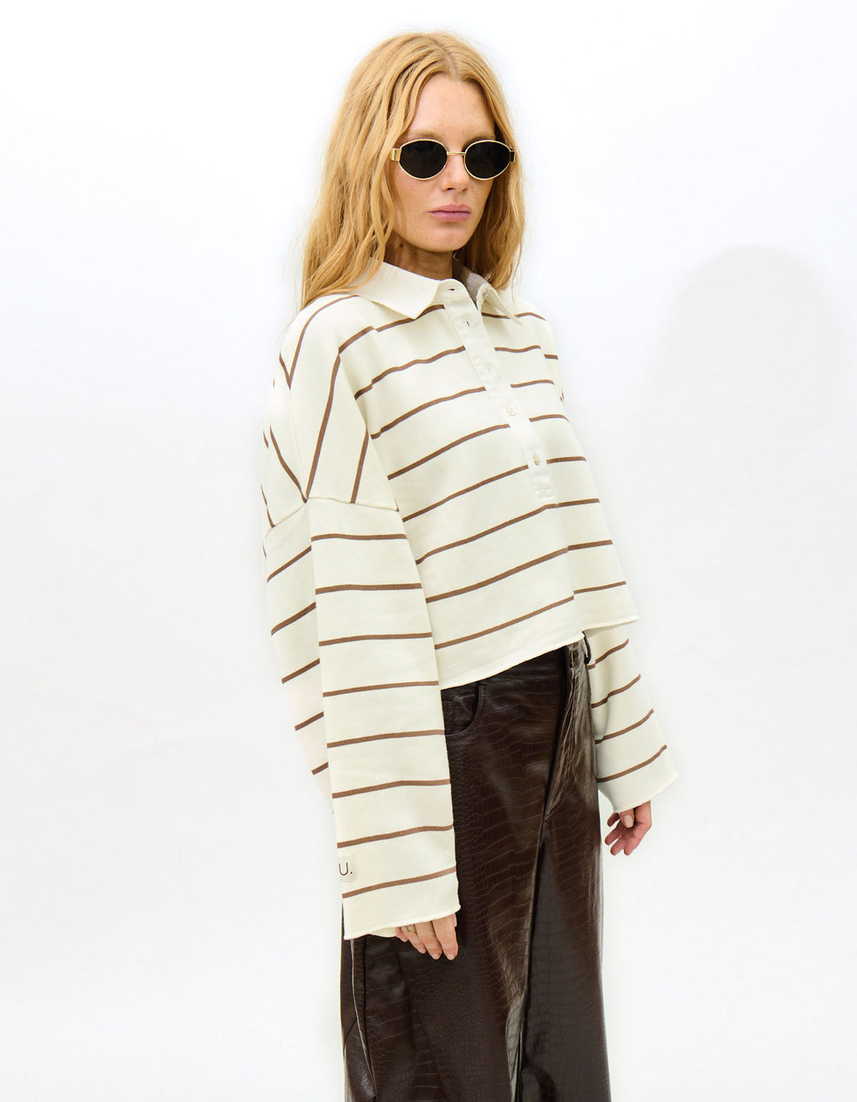 Sweater Polo Retouche | Wheat Walnut