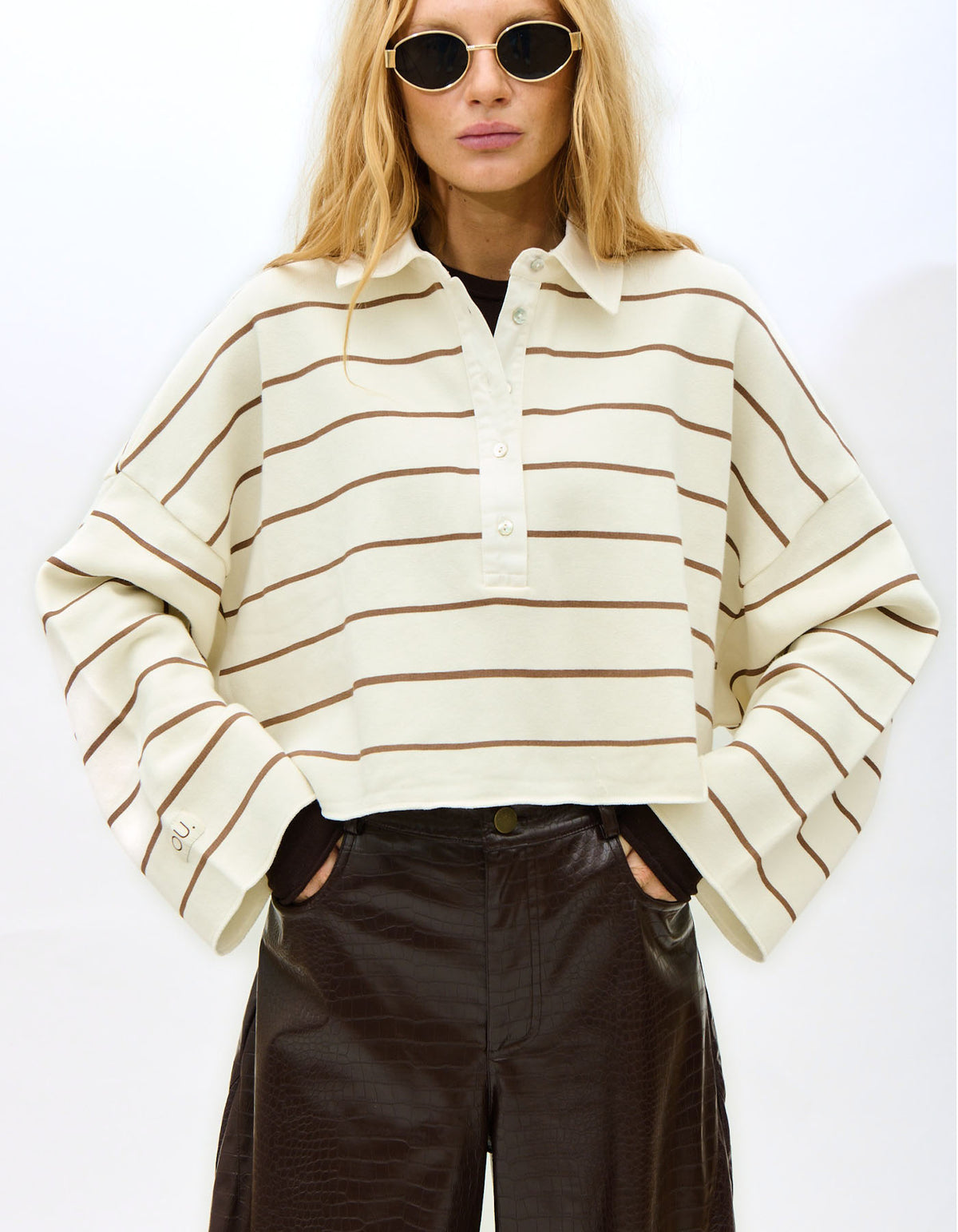 Sweater Polo Retouche | Wheat Walnut
