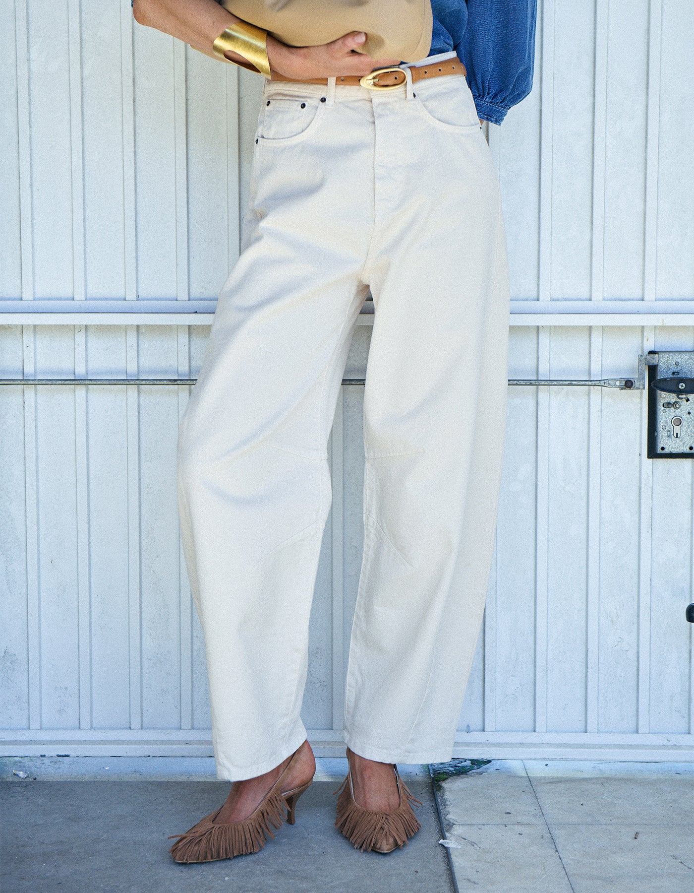 Slingback Vegas Fringe | Camel